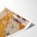 Abstract Brush Stroke Canvas Art in Rustic Warmth