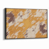 Abstract Brush Stroke Canvas Art in Rustic Warmth