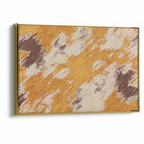 Abstract Brush Stroke Canvas Art in Rustic Warmth
