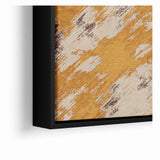 Abstract Brush Stroke Canvas Art in Rustic Warmth