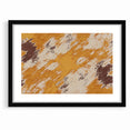 Abstract Brush Stroke Canvas Art in Rustic Warmth