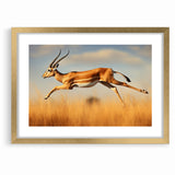Leaping Antelope in the Wild – Exquisite Wildlife Canvas Art