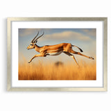 Leaping Antelope in the Wild – Exquisite Wildlife Canvas Art