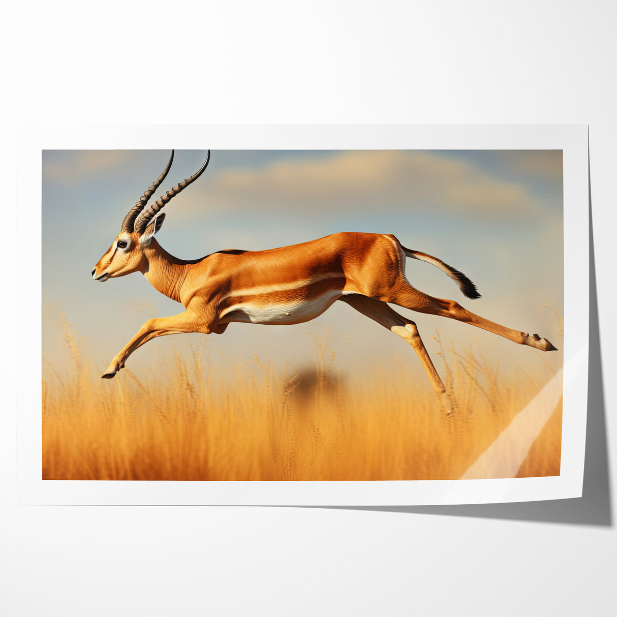 Leaping Antelope in the Wild – Exquisite Wildlife Canvas Art