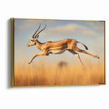 Leaping Antelope in the Wild – Exquisite Wildlife Canvas Art