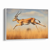 Leaping Antelope in the Wild – Exquisite Wildlife Canvas Art