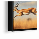 Leaping Antelope in the Wild – Exquisite Wildlife Canvas Art