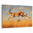 Leaping Antelope in the Wild – Exquisite Wildlife Canvas Art