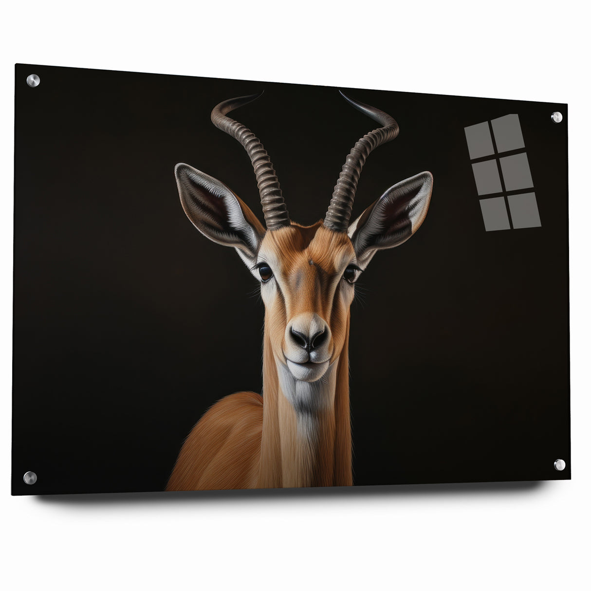 Regal Antelope Portrait – Elegant Wildlife Canvas Art