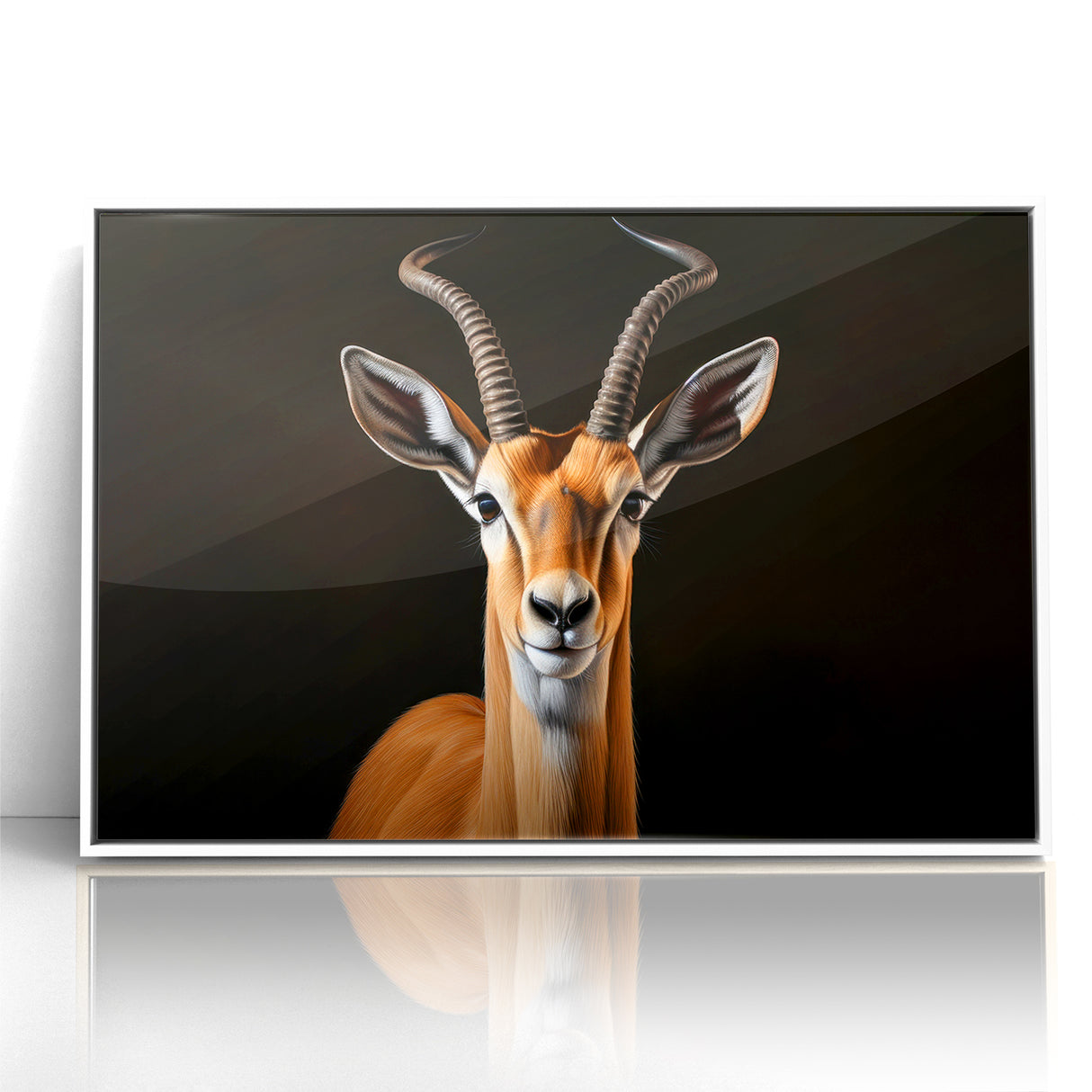 Regal Antelope Portrait – Elegant Wildlife Canvas Art