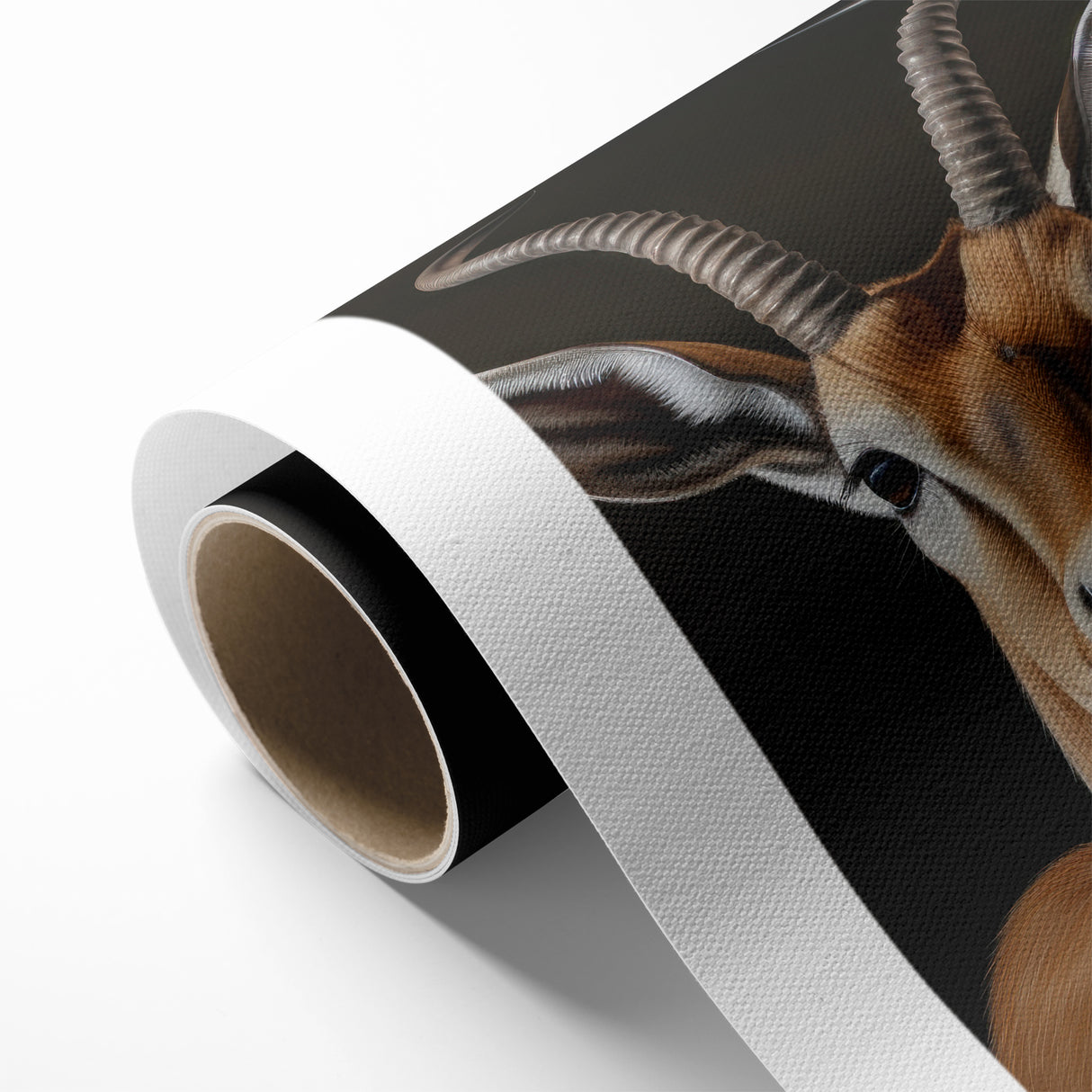 Regal Antelope Portrait – Elegant Wildlife Canvas Art