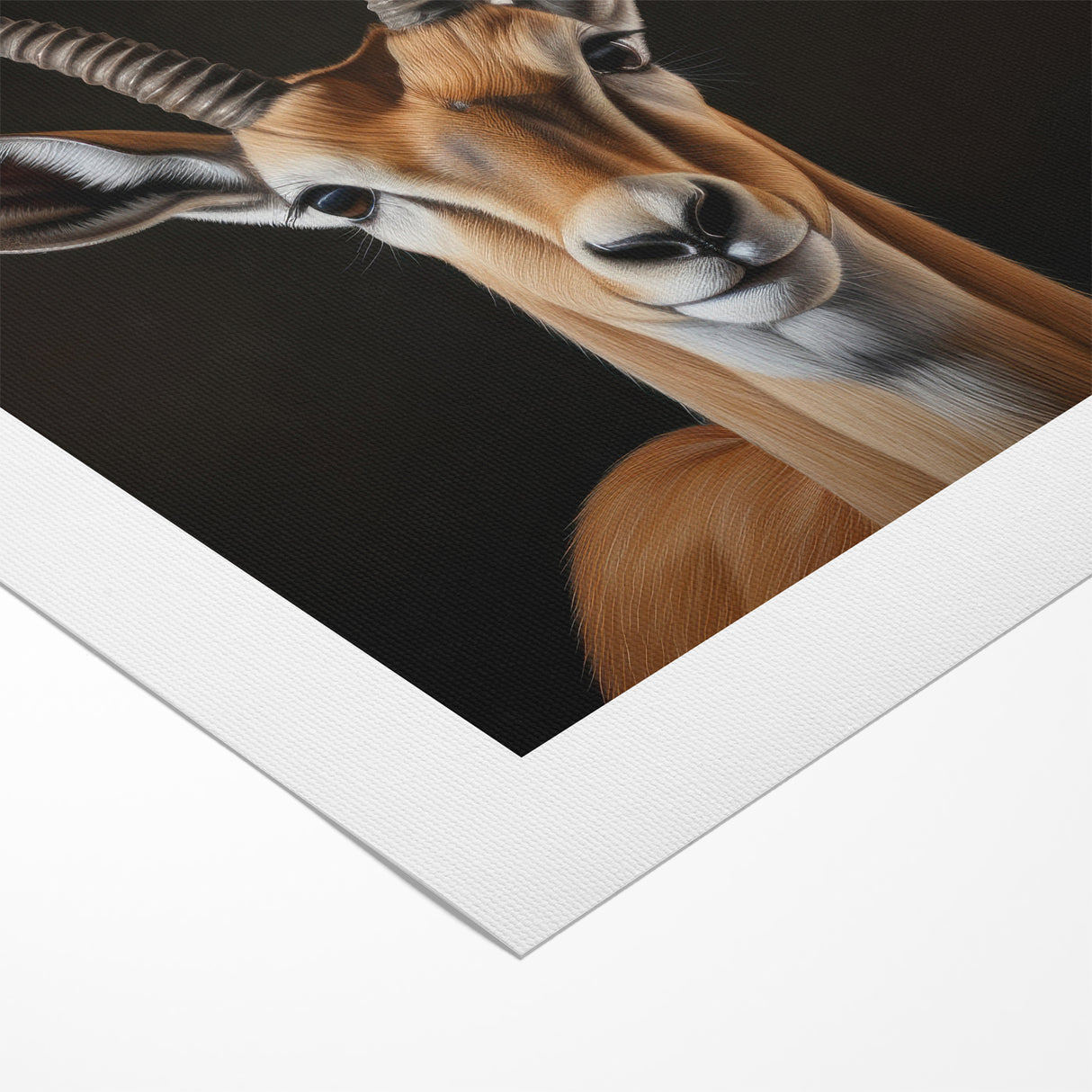 Regal Antelope Portrait – Elegant Wildlife Canvas Art