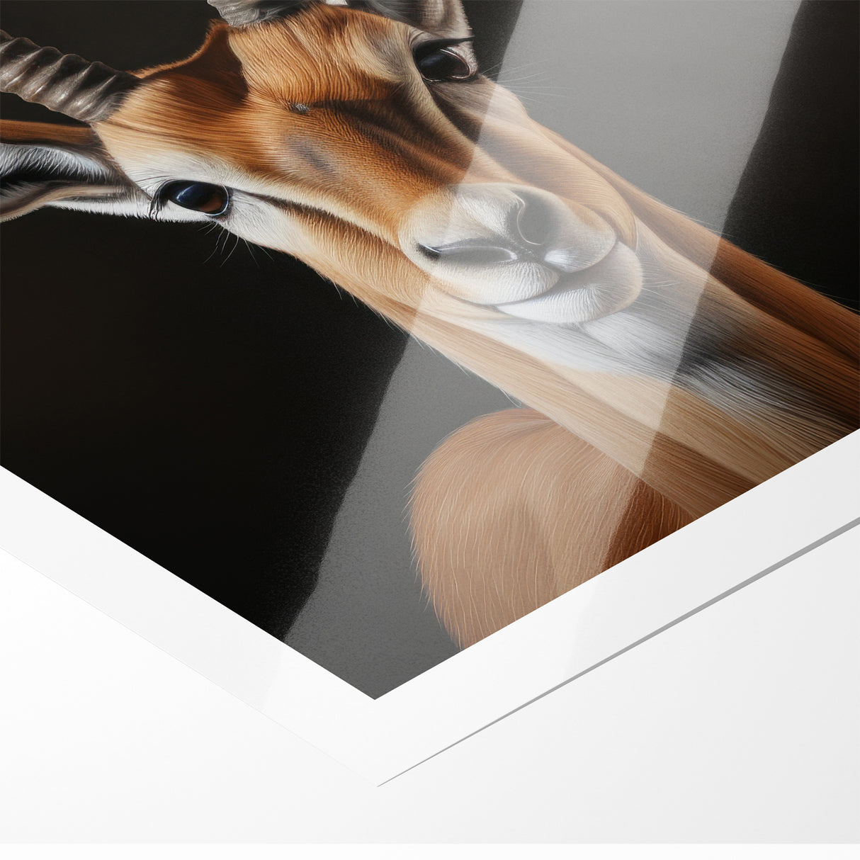 Regal Antelope Portrait – Elegant Wildlife Canvas Art