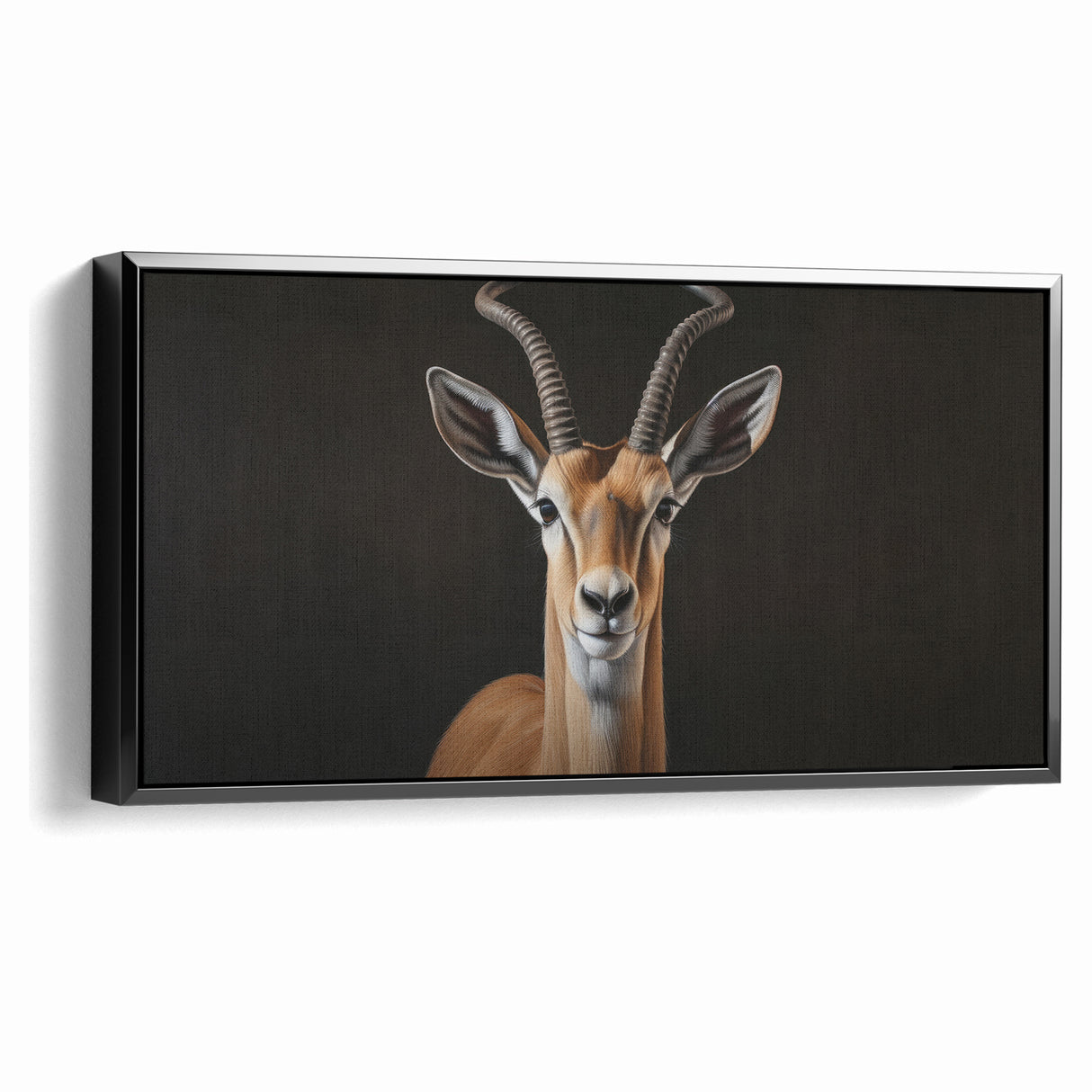 Regal Antelope Portrait – Elegant Wildlife Canvas Art