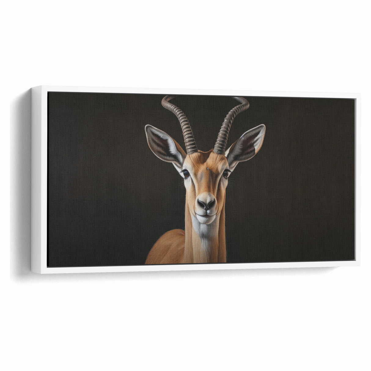 Regal Antelope Portrait – Elegant Wildlife Canvas Art