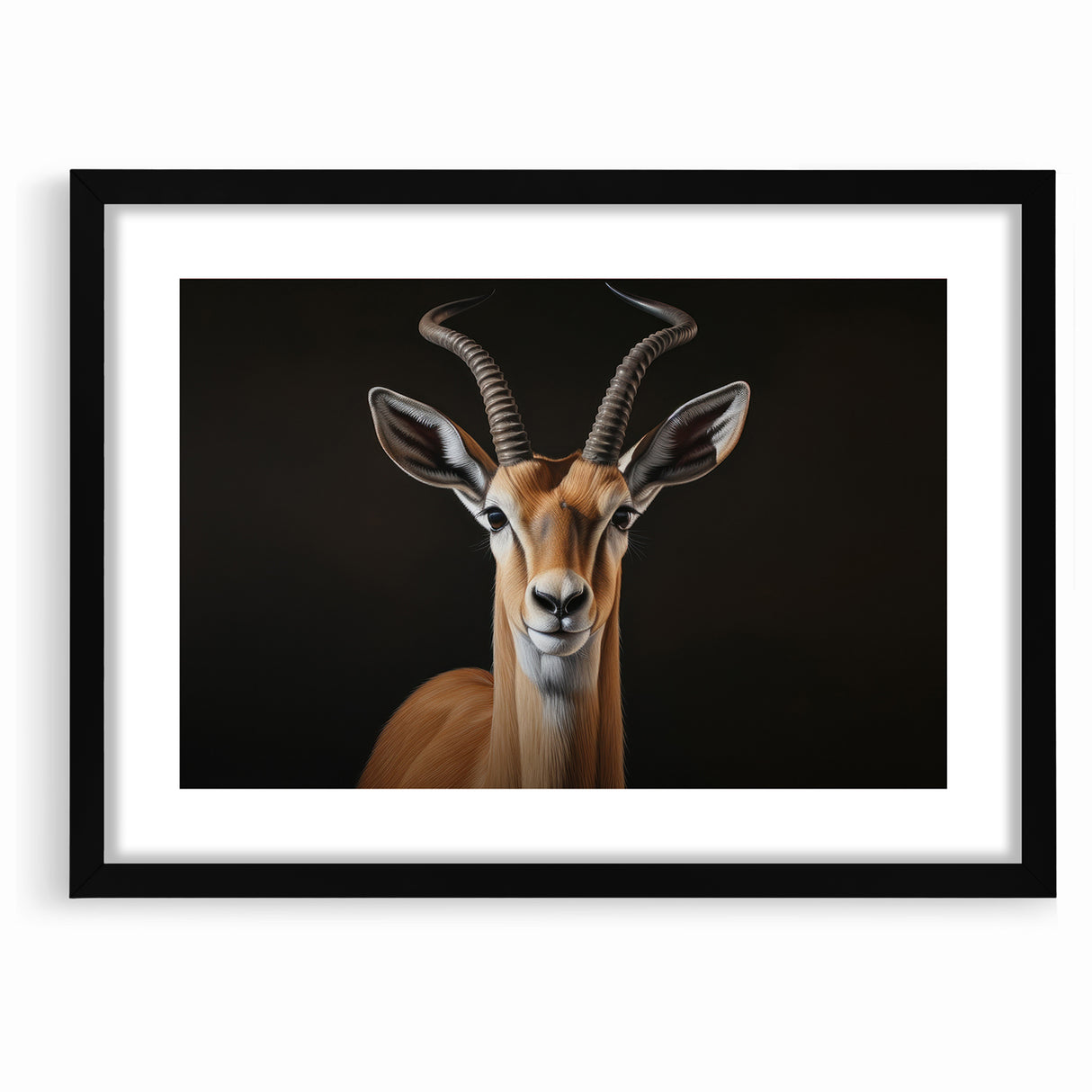 Regal Antelope Portrait – Elegant Wildlife Canvas Art