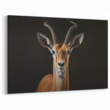 Regal Antelope Portrait – Elegant Wildlife Canvas Art