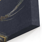 Swirling Abstract Elegance with Metallic Accents