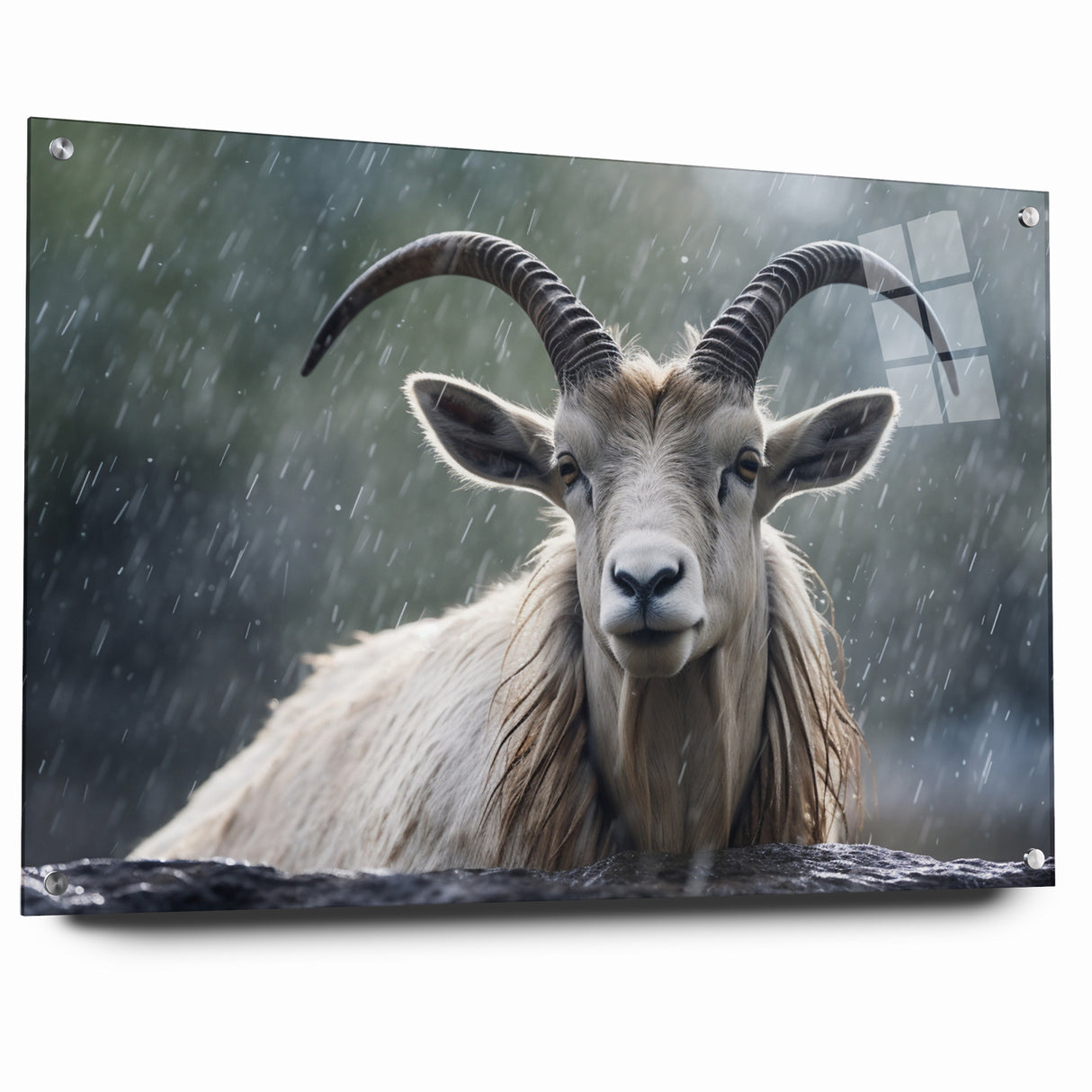 Serene Antelope in the Rain – Captivating Wildlife Canvas Art