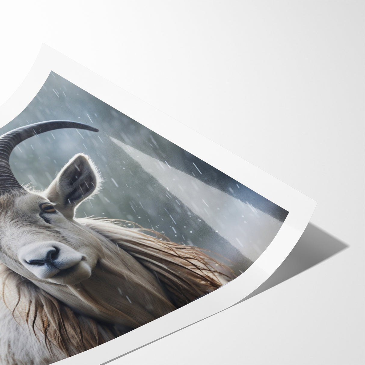 Serene Antelope in the Rain – Captivating Wildlife Canvas Art