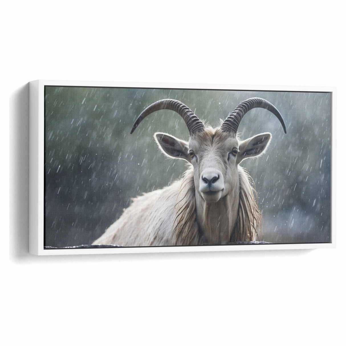 Serene Antelope in the Rain – Captivating Wildlife Canvas Art