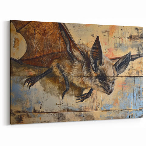 Majestic Bat Wall Art - Stunning Wildlife Bat Prints - Graceful Bat Canvas