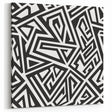 Bold Black and White Abstract Art | Geometric Monochrome Canvas