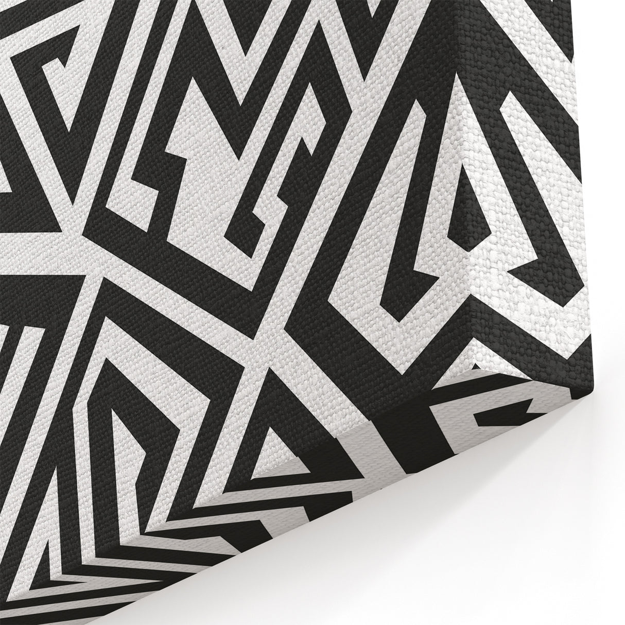 Bold Black and White Abstract Art | Geometric Monochrome Canvas