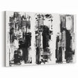Minimalist Black and White Abstract Canvas Wall Art