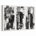 Minimalist Black and White Abstract Canvas Wall Art