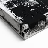 Minimalist Black and White Abstract Canvas Wall Art