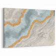 Luxurious Geometric Line Art - Abstract Strokes and Lines Canvas