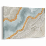 Luxurious Geometric Line Art - Abstract Strokes and Lines Canvas