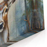 Graceful Antelope in Autumn Forest | Stunning Wildlife Canvas Art