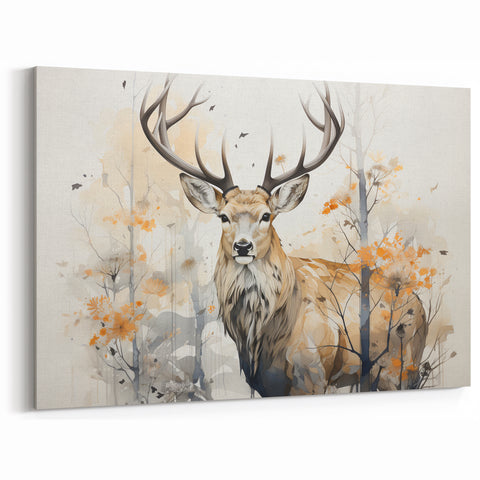 Elegant Antelope in Soft Autumn Tones | Captivating Wildlife Art Decor
