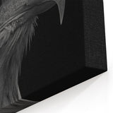 Striking Eagle Portrait Wall Art - Black and White Birds of Prey Print