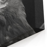 Regal Eagle Portrait Wall Art - Black and White Birds of Prey Print