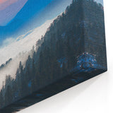 Soaring Eagle Over Mountains - Majestic Birds of Prey Landscape Print