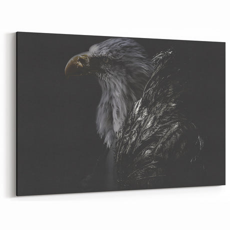 Dark Majesty - Dramatic Eagle Portrait Birds of Prey Art Print