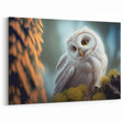 Charming Owl Wall Art - Adorable Birds of Prey Wildlife Canvas Print