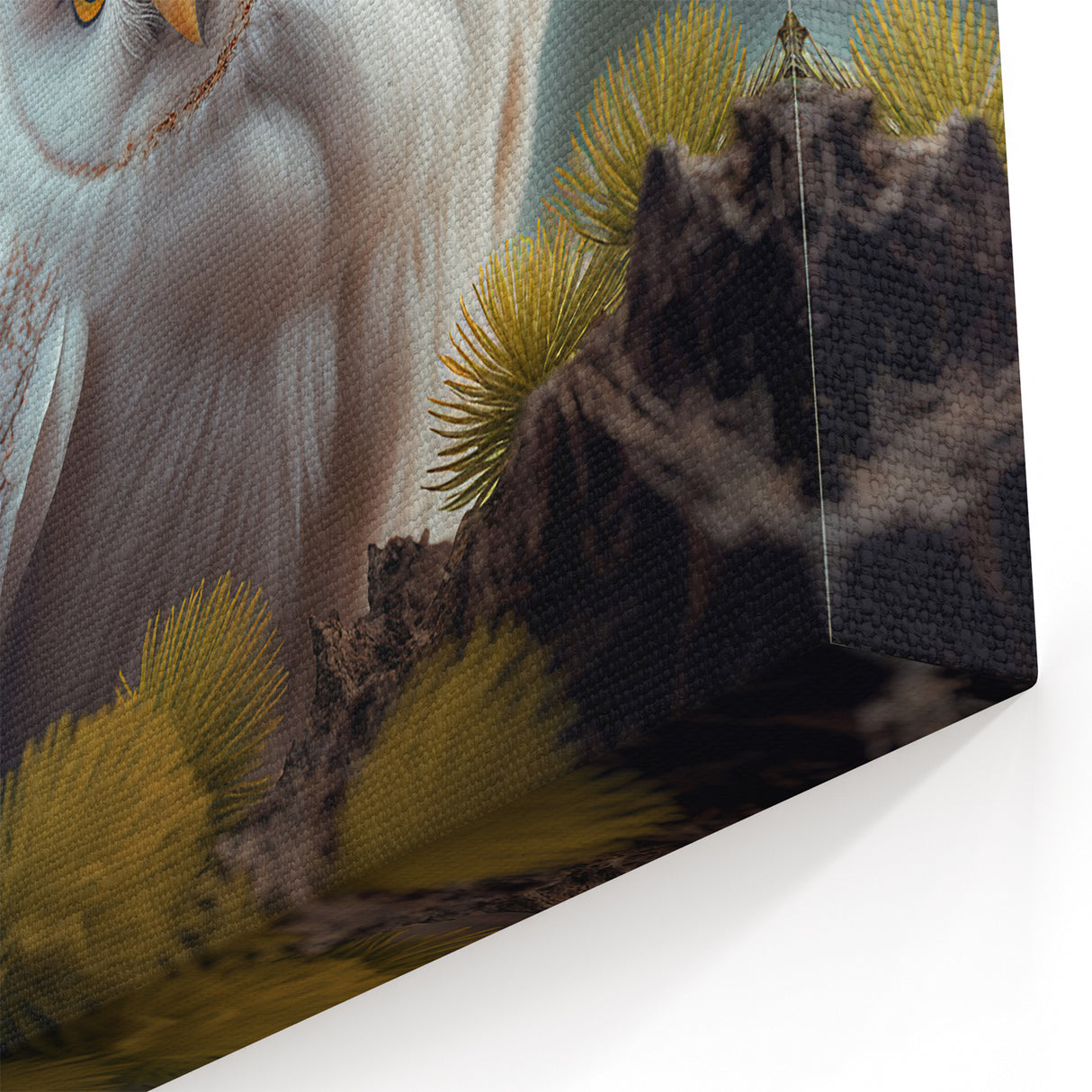 Charming Owl Wall Art - Adorable Birds of Prey Wildlife Canvas Print