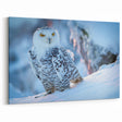 Majestic Snowy Owl Wall Art - Stunning Birds of Prey Winter Canvas