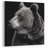 Stunning Black Bear Art – Graceful Wildlife Bear Wall Decor Print