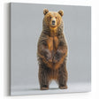 Adorable Standing Bear – Charming Wildlife Wall Art Print