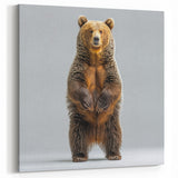 Adorable Standing Bear – Charming Wildlife Wall Art Print