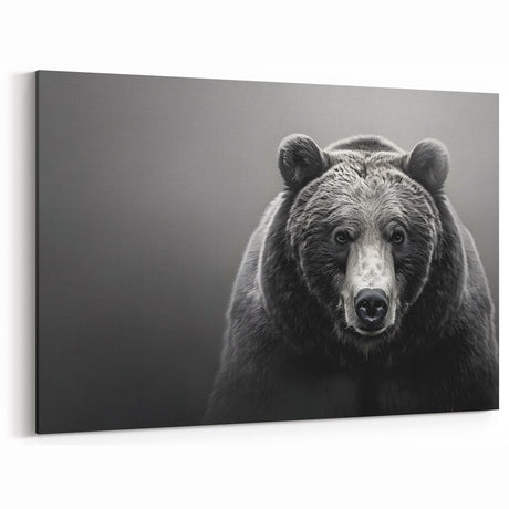 Powerful Black Bear Portrait – Striking Wildlife Wall Art Print