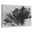 Dynamic Black Bear Art – Expressive Monochrome Wildlife Wall Print