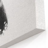 Striking Black Bear in Snow – Elegant Monochrome Wildlife Wall Art
