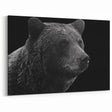 Majestic Black Bear Silhouette – Elegant Monochrome Wildlife Wall Art