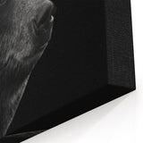 Majestic Black Bear Silhouette – Elegant Monochrome Wildlife Wall Art